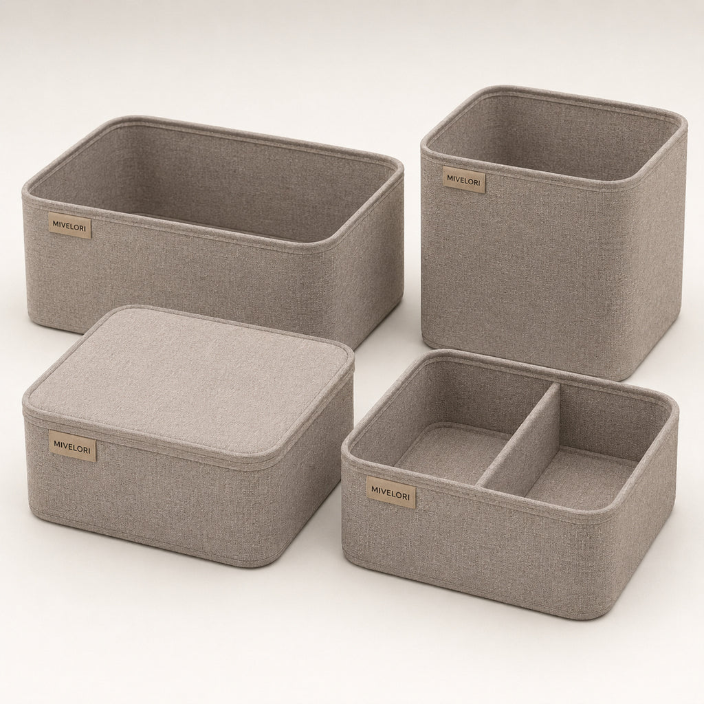 MIVELORI Kleiderschrank-Organizer, 4-teilig