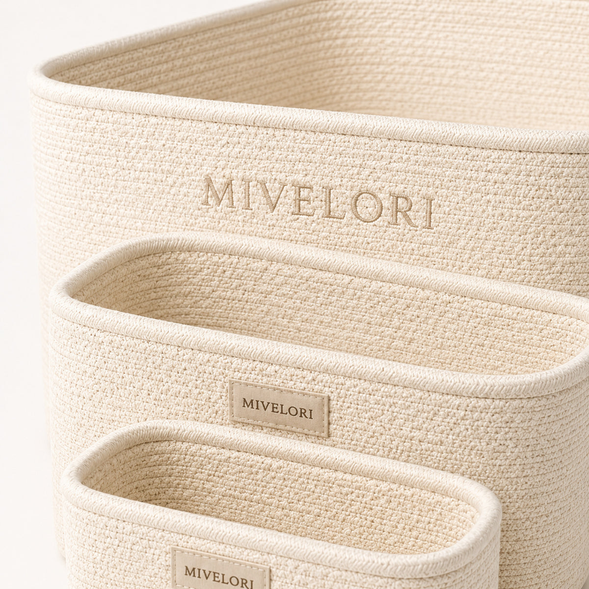 MIVELORI Modulares Körbe-Set, 3-teilig