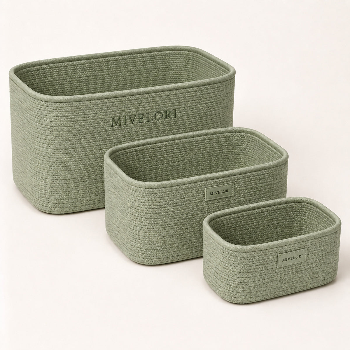 MIVELORI Modulares Körbe-Set, 3-teilig
