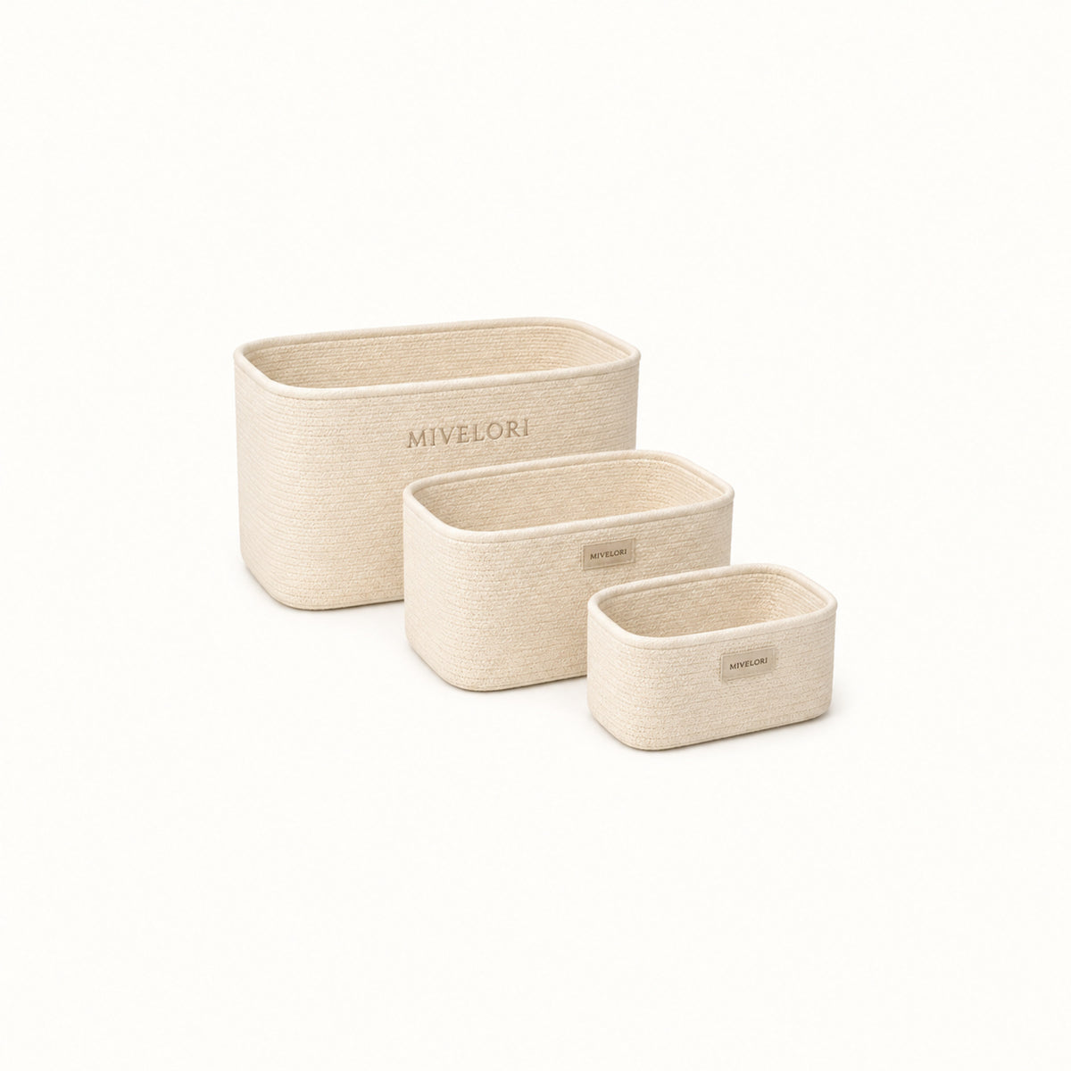 MIVELORI Modulares Körbe-Set, 3-teilig
