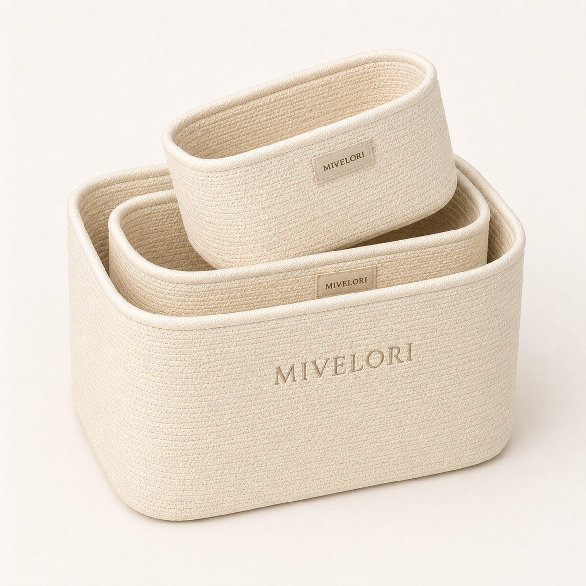 MIVELORI Modulares Körbe-Set, 3-teilig