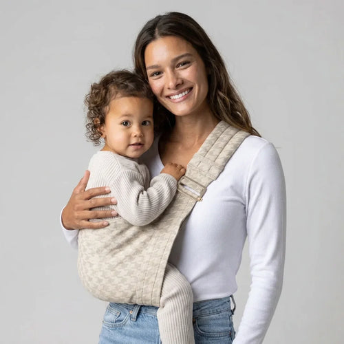 Écharpe de portage VertiBaby — Pied-de-poule Noir