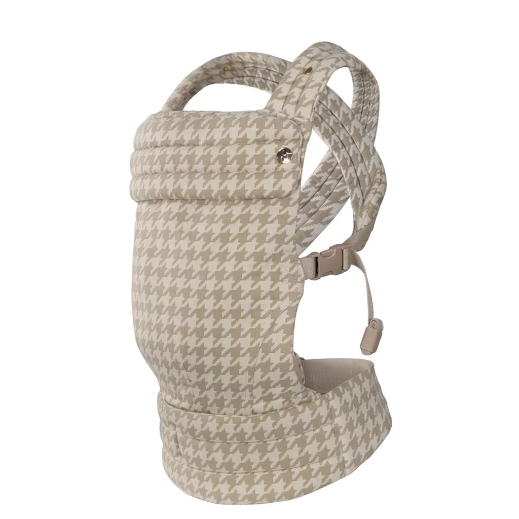 Porte-bébé Pied-de-Poule Beige