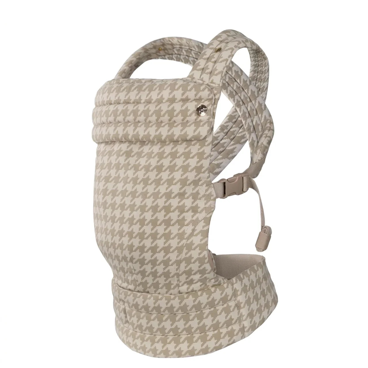 Porte-bébé Pied-de-Poule Beige